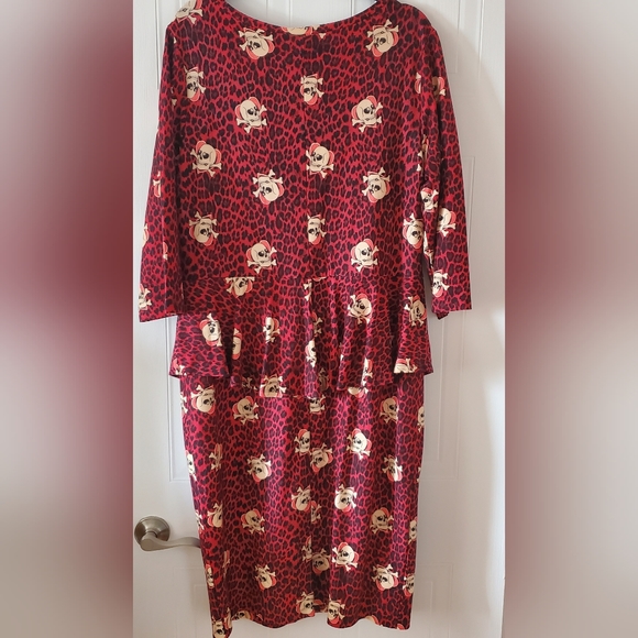 NWT Torrid skulls midi peplum dress - Picture 4 of 9